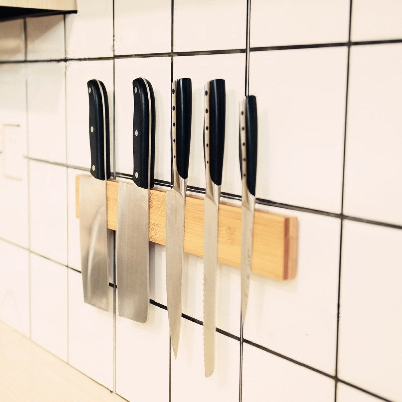 Bamboo Magnetic Knife Holder