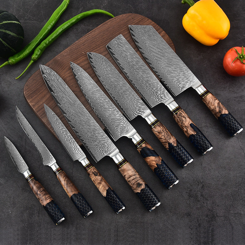 Santoku Japanese Knife 9 set